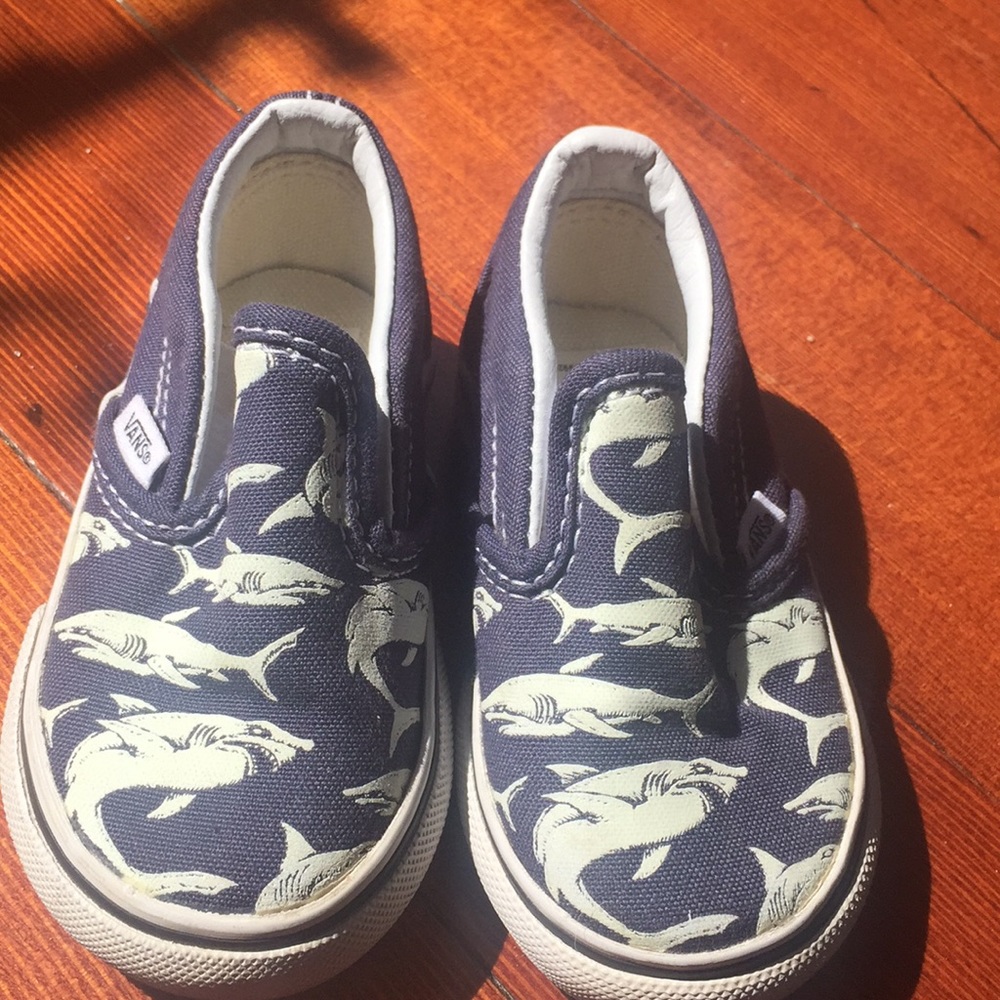 Glow in the dark Shark Vans